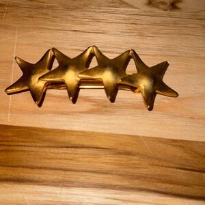 Gold star  Barrette Clip